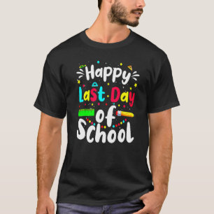Camiseta Feliz Dia Passado Da Escola Ensino De Professores 