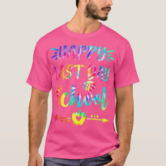 Camiseta Feliz Dia Passado da Escola Estudantes Tie Dye e T