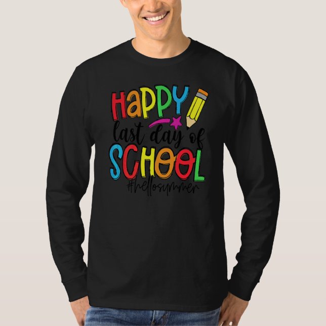 Camiseta Feliz Dia Passado Da Escola Para Professores Crian (Frente)