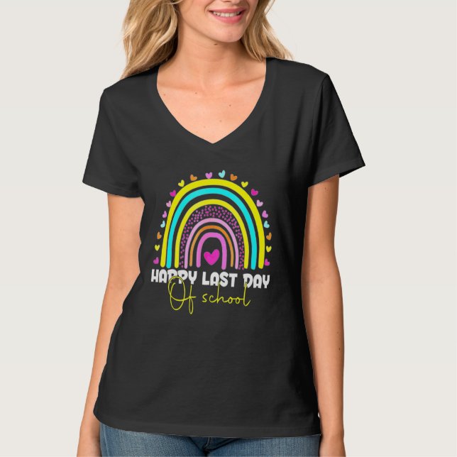 Camiseta Feliz Dia Passado Da Escola Para Professores Estud (Frente)