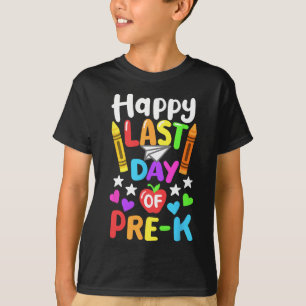 Camiseta Feliz Dia Passado Da Escola Pré-k Cl De 2025 Toddl