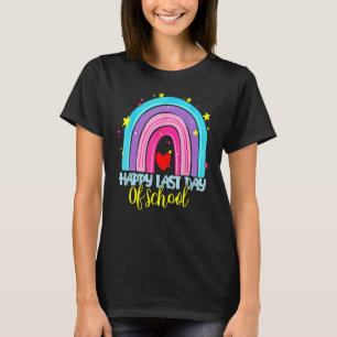 Camiseta Feliz Dia Passado da Escola Professor Arco-Íris G