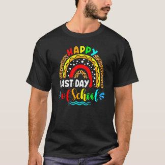 Camiseta Feliz Dia Passado da Escola Professor Arco-Íris G