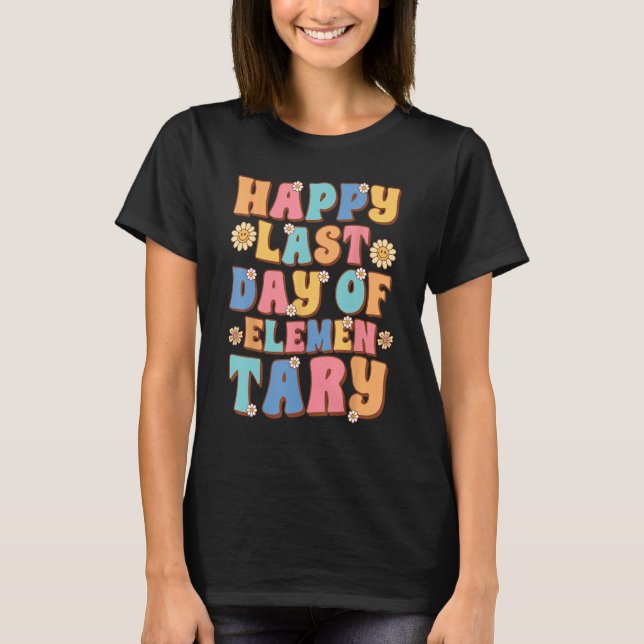 Camiseta Feliz Dia Passado da Groovy Elementar (Frente)