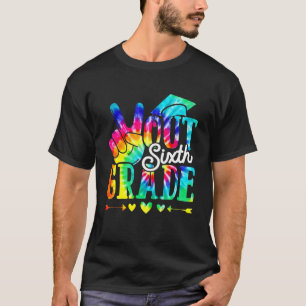 Camiseta Feliz Dia Passado da Paz Escolar Fora do Sexto Ano
