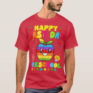 Camiseta Feliz Dia Passado Da Pré-Escola Pop Engraçada Para