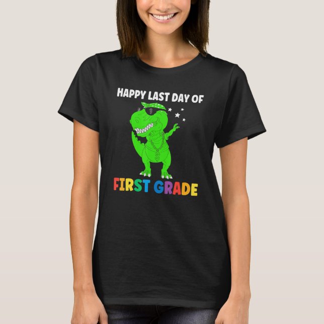 Camiseta Feliz Dia Passado Da Primeira Escola Elementar (Frente)