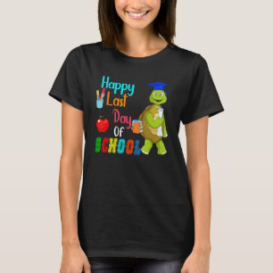Camiseta Feliz Dia Passado Da Tartaruga Gelada Da Escola Co