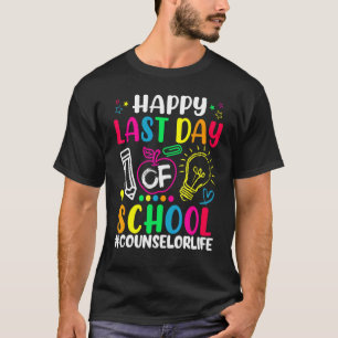 Camiseta Feliz Dia Passado de Conselheiro Escolar Professor