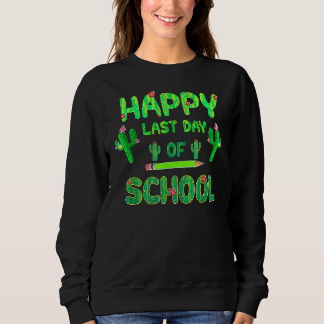 Camiseta Feliz Dia Passado De Estudantes De Cactus Doces (Frente)