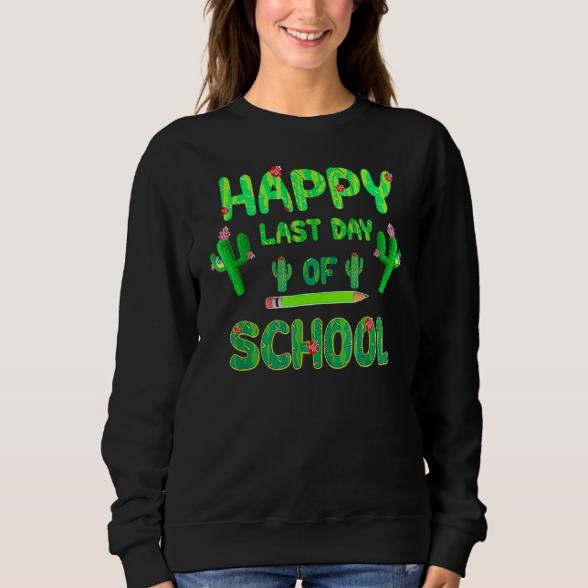 Camiseta Feliz Dia Passado De Estudantes De Cactus Doces (Frente)