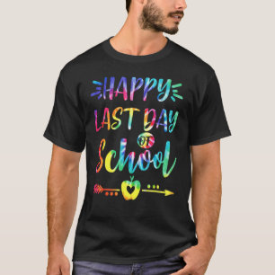Camiseta Feliz Dia Passado De Estudantes De Tie Dye E Teac