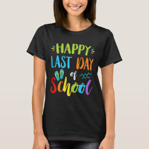 Camiseta Feliz Dia Passado De Férias De Verão Na Escola Ide