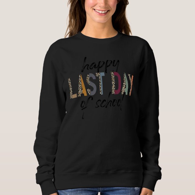 Camiseta Feliz Dia Passado de Professora Aluna Leopard G (Frente)