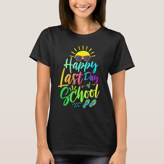 Camiseta Feliz Dia Passado de Professora Aluna Olá Sum (Frente)