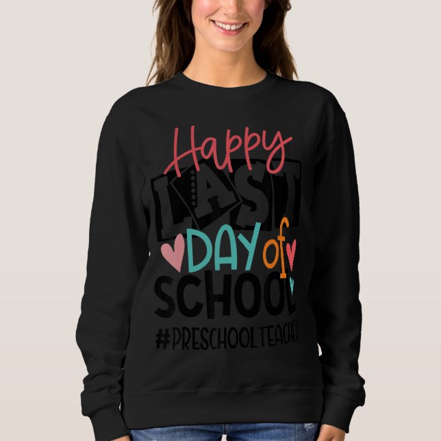 Camiseta Feliz Dia Passado de Professora Da Pré-Escolas (Frente)