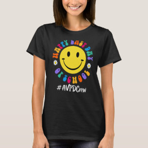 Camiseta Feliz Dia Passado De Professora De Tripulação De A