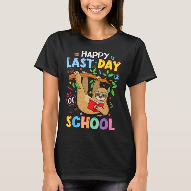 Camiseta Feliz Dia Passado De Professora Ensino Professora  (Frente)