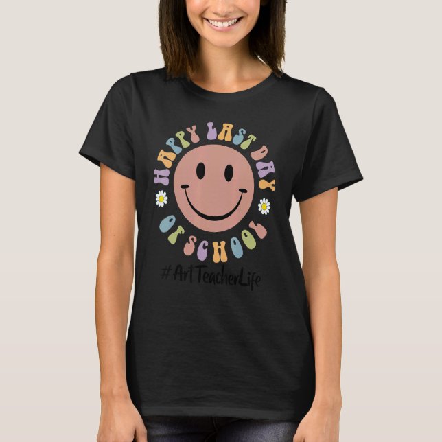 Camiseta Feliz Dia Passado De Professora Esquadrão De Vida  (Frente)