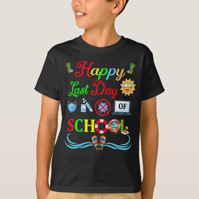 Camiseta Feliz Dia Passado de Professora Estudante (Frente)