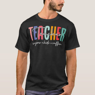 Camiseta Feliz Dia Passado de Professores Escolares Criança