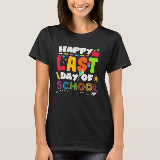 Camiseta Feliz Dia Passado de Professores Pais Crianças (Frente)