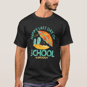 Camiseta Feliz Dia Passado De Trabalho De Cafeteria De Lunc