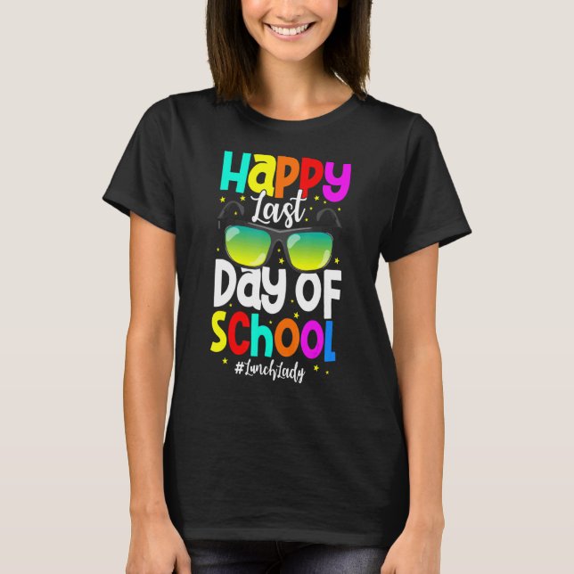 Camiseta Feliz Dia Passado De Trabalho De Cafeteria De Lunc (Frente)