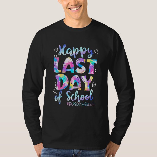Camiseta Feliz Dia Passado Do Ônibus Escolar No Verão (Frente)