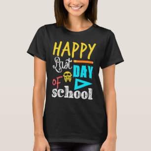 Camiseta Feliz Dia Passado do Pêncil Escolar Lápis Da Escol