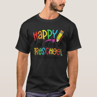 Camiseta Feliz Dia Passado do Professor de Pré-Escolas Olá
