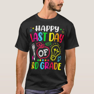 Camiseta Feliz Dia Passado do Professor Graduado do 3º Ano
