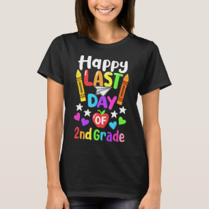Camiseta Feliz Dia Passado Do segundo Escolar De 2025 Crian