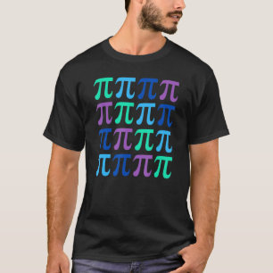 Camiseta Feliz Dia Pi Com Símbolos Para Ciência Do Professo