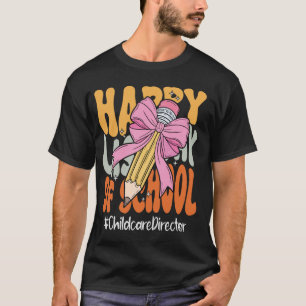Camiseta Feliz diretor de acolhimento de crianças no último