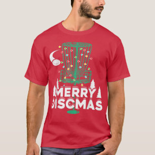 Camiseta Feliz Discmas Disco Golf Frisbee Natal Diversão Xm