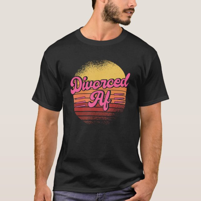 Camiseta Feliz Divórcio Festa Divorciada AF (Frente)