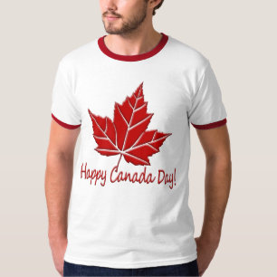 Camiseta Feliz do Dia do Canadá Souvenir Canadá Ca