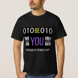 Camiseta Feliz do Genderqueer Não Binário
