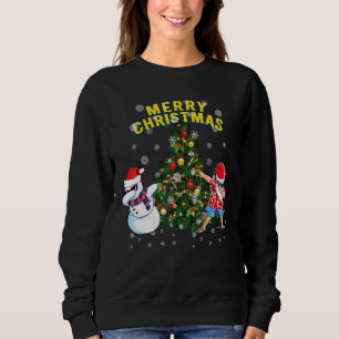 Camiseta Feliz do Natal Dabbing Papai noel Tree Snowman