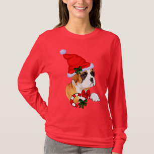 Camiseta Feliz do Natal dos amantes do pugilista