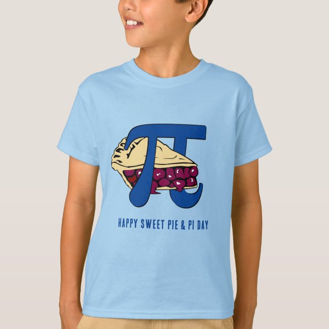 Camiseta Feliz doce Cherry Pie PI DAY unisex (Frente)