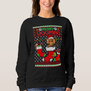 Camiseta Feliz Dogmas Dachshund Dog Engraçado Frio Natal Xm