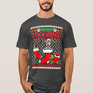 Camiseta Feliz Dogmas Irish Setter Dog Feliz Natal