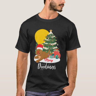 Camiseta Feliz Doodmas Engraçado Natal Labradoodle Doodle L