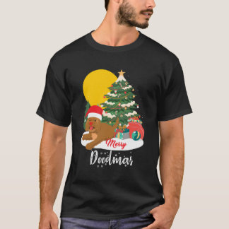Camiseta Feliz Doodmas Engraçado Natal Labradoodle Doodle L