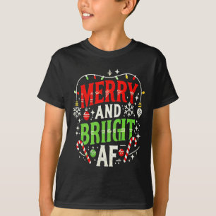 Camiseta Feliz E Af Brilhante - Engraçado Desi De Férias De