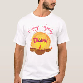 Camiseta Feliz e alegre Diwali