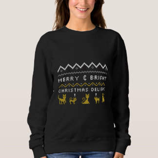 Camiseta Feliz e alegria de Natal brilhante