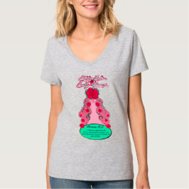 Camiseta Feliz e brilhante Rosa de Blushing